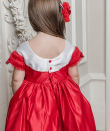 Girl | Holly Amad Satin Ceremony Dress | Red