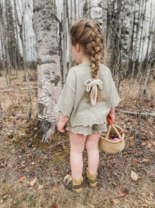 Girl | Knit Dragonfly Hair Clip | Beige