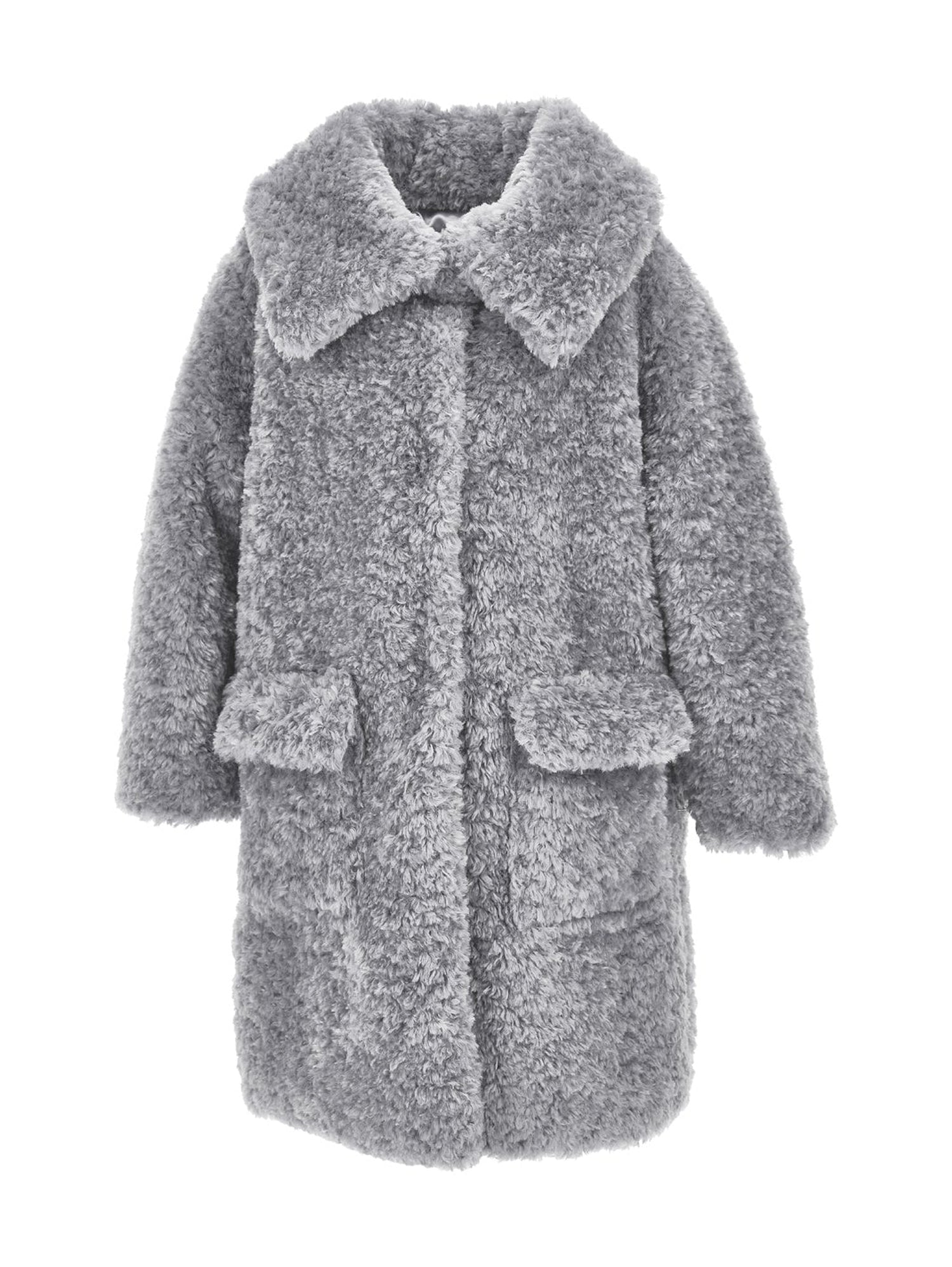 Girls | Plush Coat | Grey