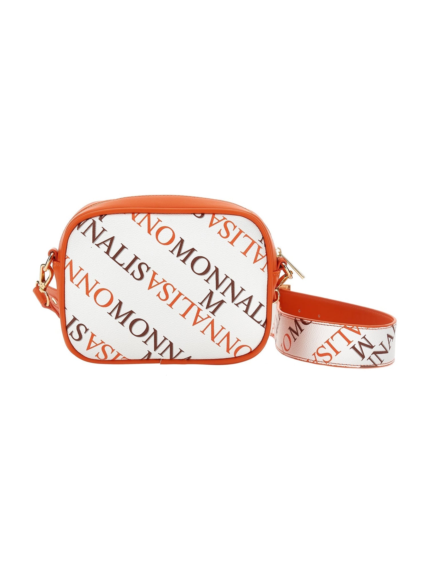 Girls | Printed Leather Bag | Orange