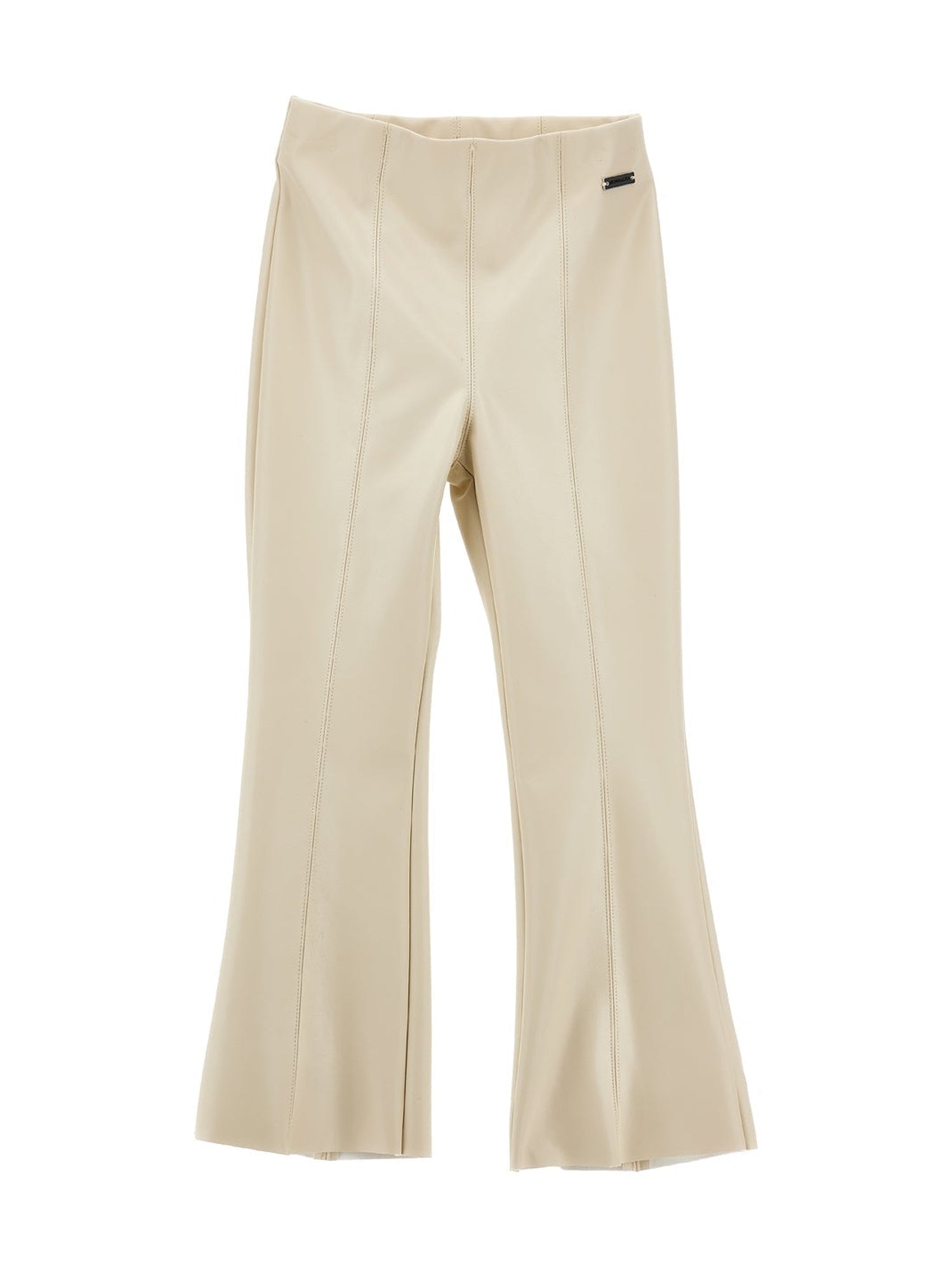 Girls | Super-Stretch Coated Trousers | Ecru