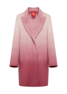 Gradient Cashmere Overcoat | Pink