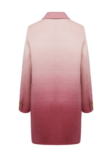 Gradient Cashmere Overcoat | Pink