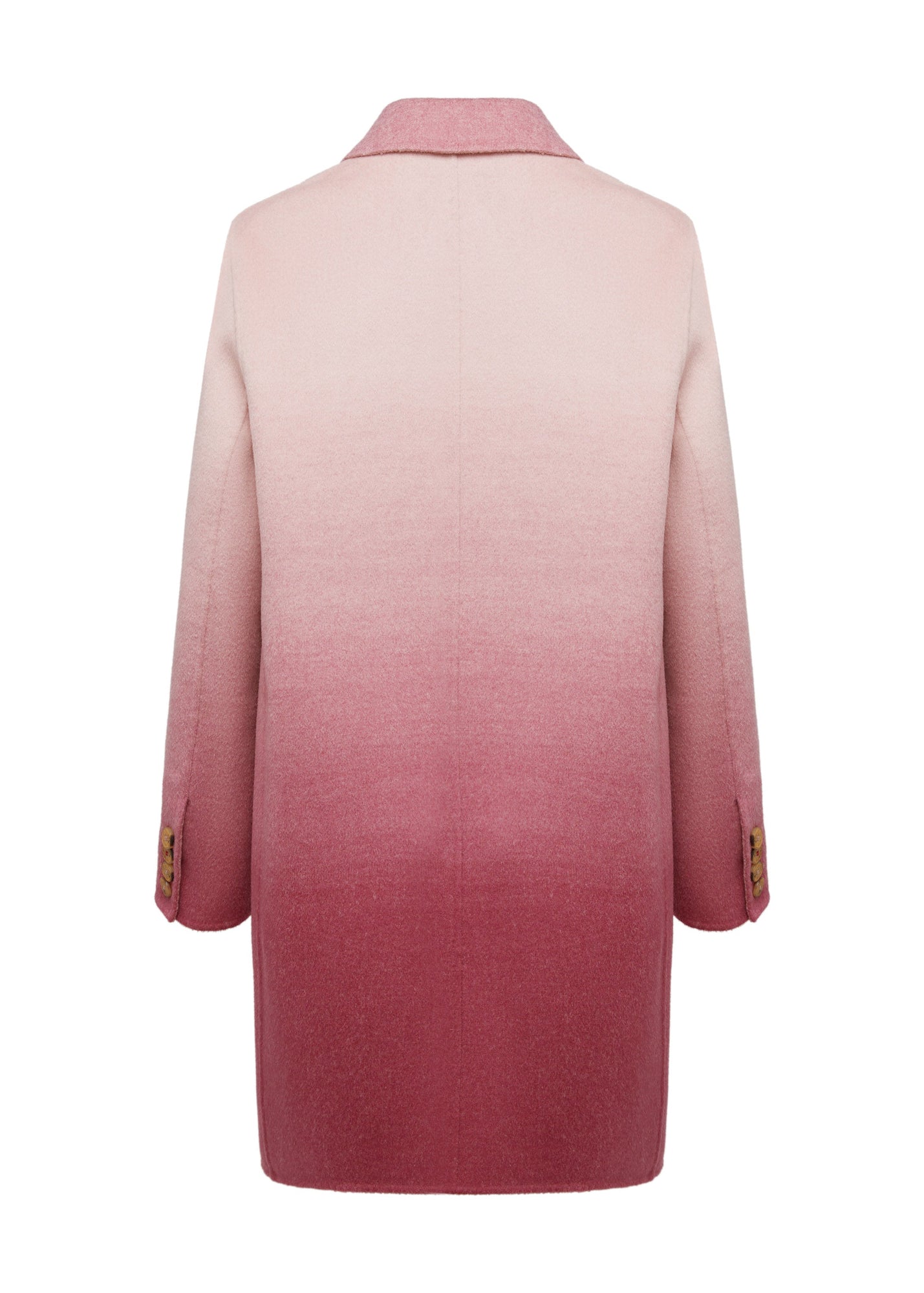 Gradient Cashmere Overcoat | Pink
