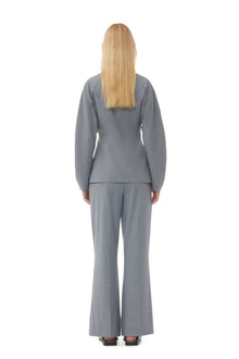 Grey Drapey Trousers | Paloma Melange