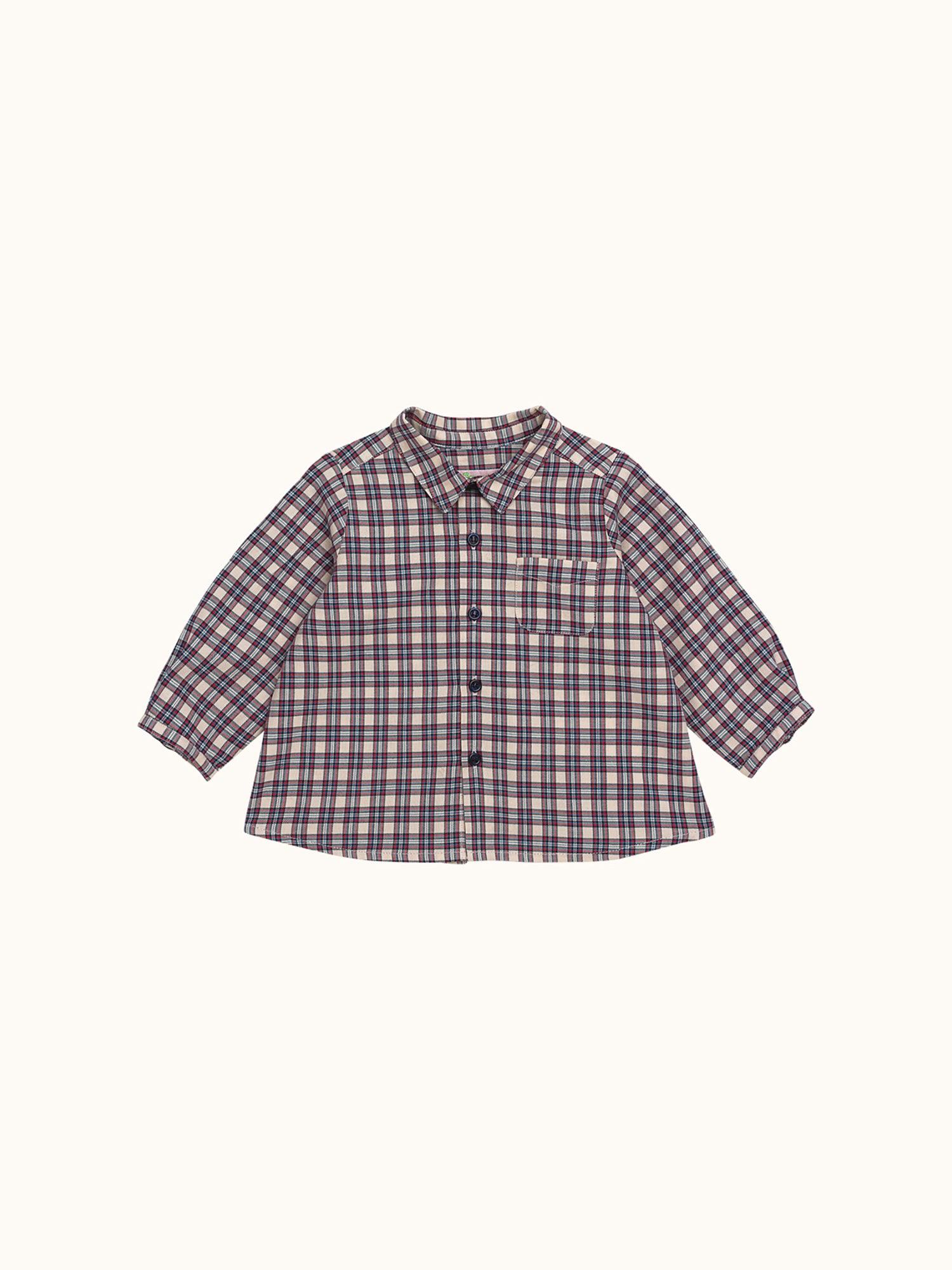 Boy | Malo Babies' Shirt | Ecru Tiles