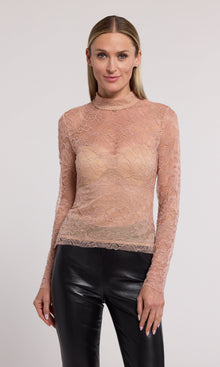Marielle Lace Top | Blush