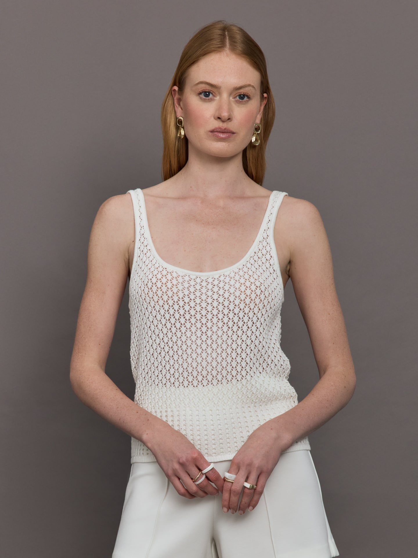 Callum Knit Top | Creme
