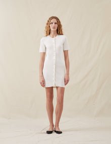 Womens | The Knit Mini Dress | Ivory