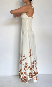 Womens | Ayra Cotton Cambric Maxi Dress | Ivory