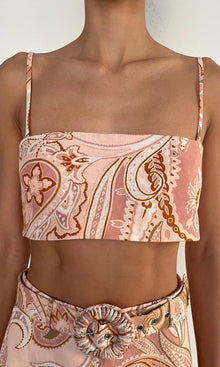 Womens | Fiza Cotton Bustier | Powder Pink