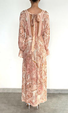 Hemant And Nandita | Fiza Viscose Georgette Dobby Kaftan | Pink