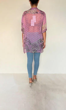 Womens | Inv Chiffon Lurex Mavi Shirt | Purple