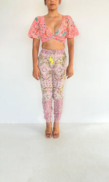 Womens | Inv Cotton Schiffli Top | Pink