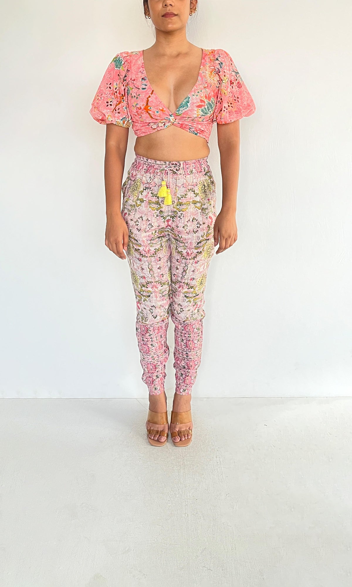Womens | Inv Cotton Schiffli Top | Pink
