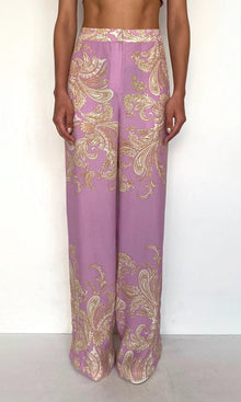 Hemant And Nandita | Jiah Heavy Crepe Straight Pants | Lilac