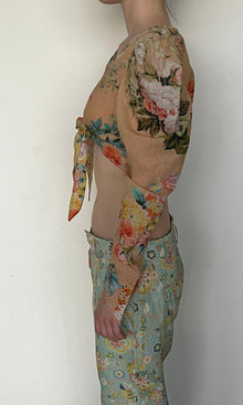 Hemant And Nandita | Jolie Cotton Gauze Top | Soft Nude