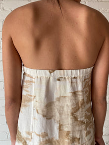 Hemant & Nandita | Nima Long Dress | Light Brown/White