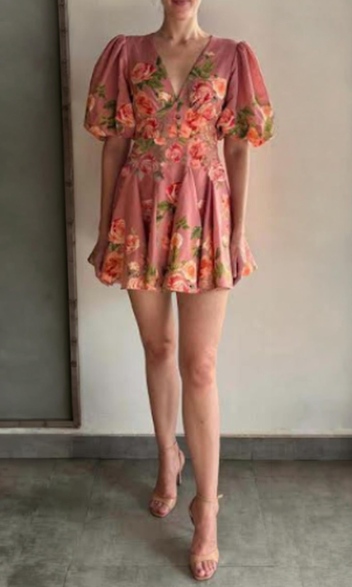 Womens | Pavi Cotton Linen Short Dress | Printed