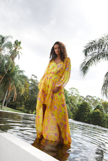 Hemant & Nandita | Raisa Plunged Top | Yellow