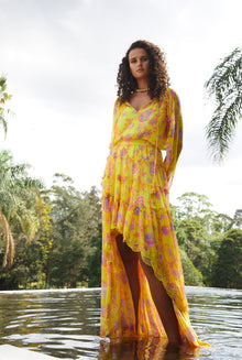 Hemant & Nandita | Raisa Plunged Top | Yellow