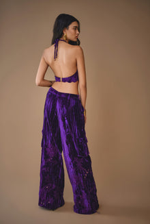 Hemant & Nandita | Sehr Crop Top | Purple