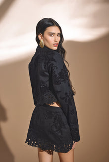 Hemant & Nandita | Zuhr Crop Shirt | Black