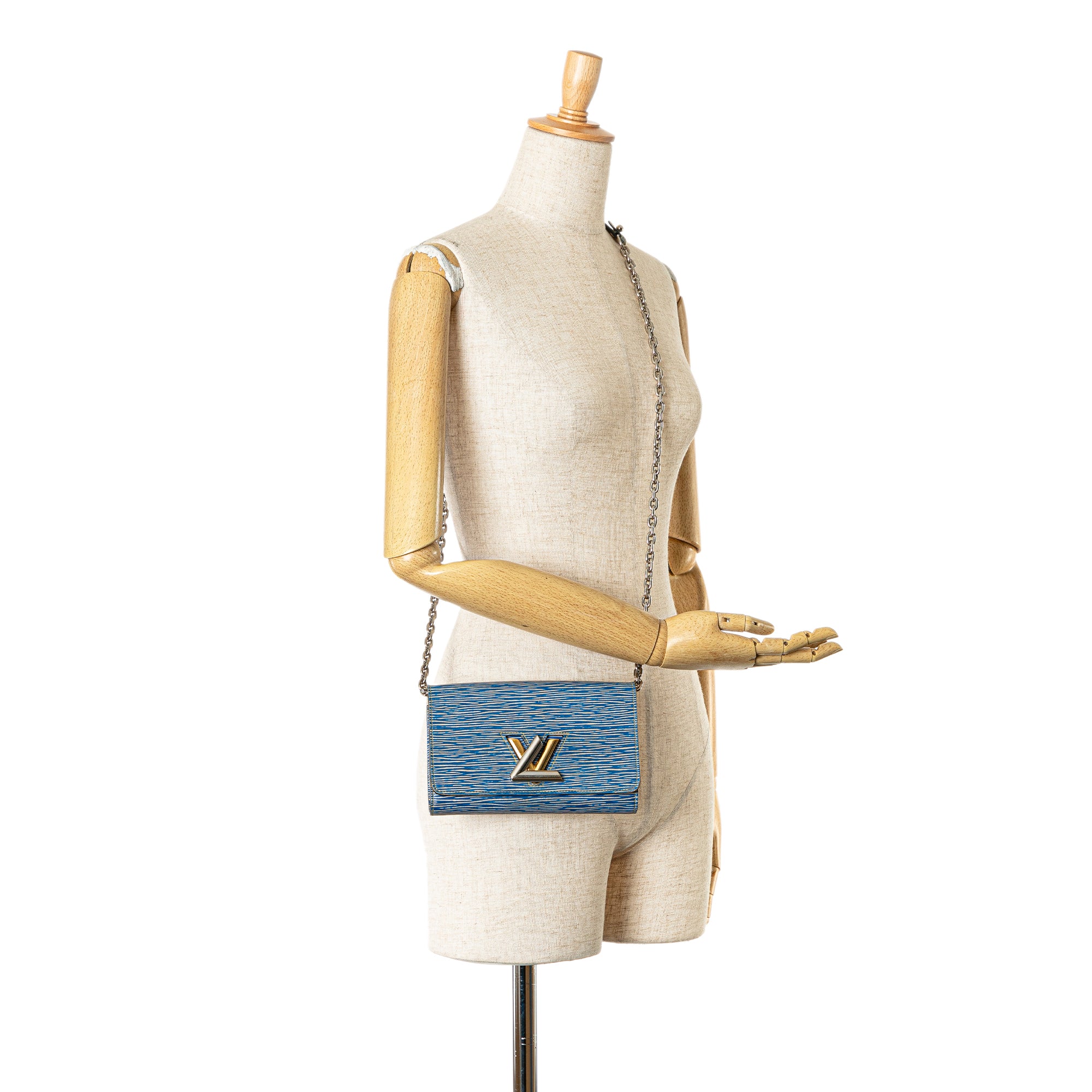 Louis Vuitton | Pre-Owned Epi Denim Twist Wallet on Chain | Blue