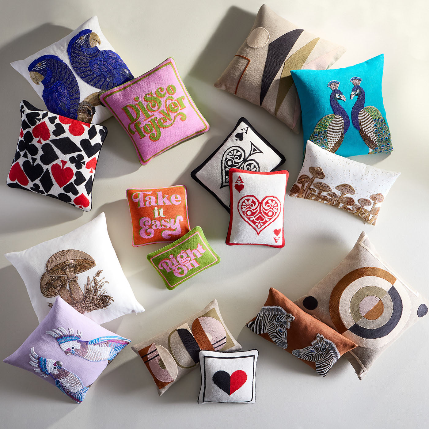 Monterey Bullseye Pillow - back view