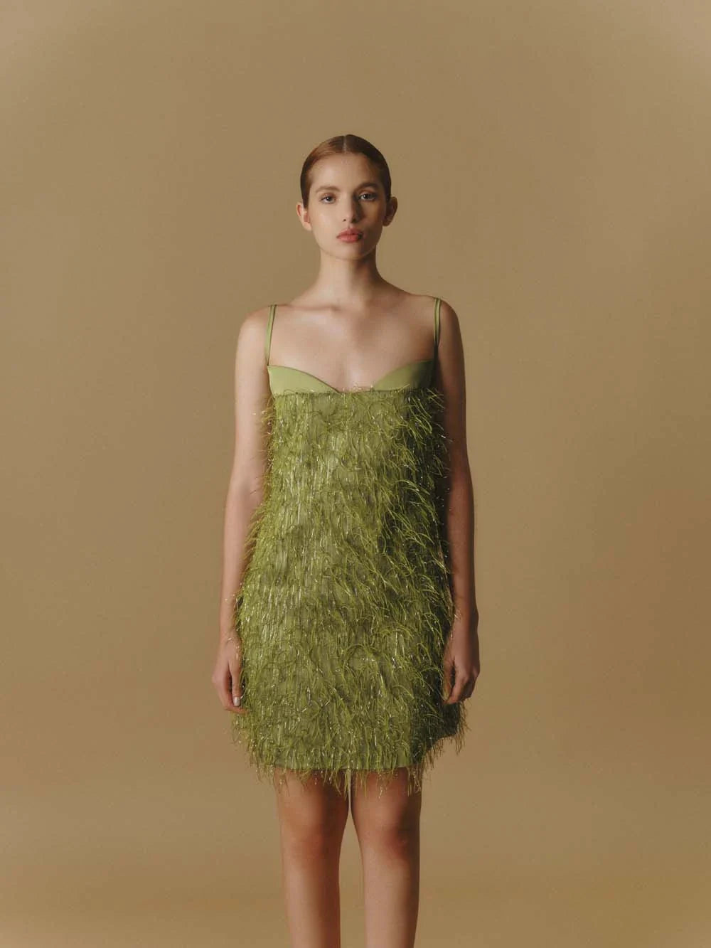 Medusa Mini Dress | Lime