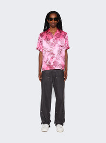 Men | Shangri La | Pineapple Print Hawaiian Shirt | Pink