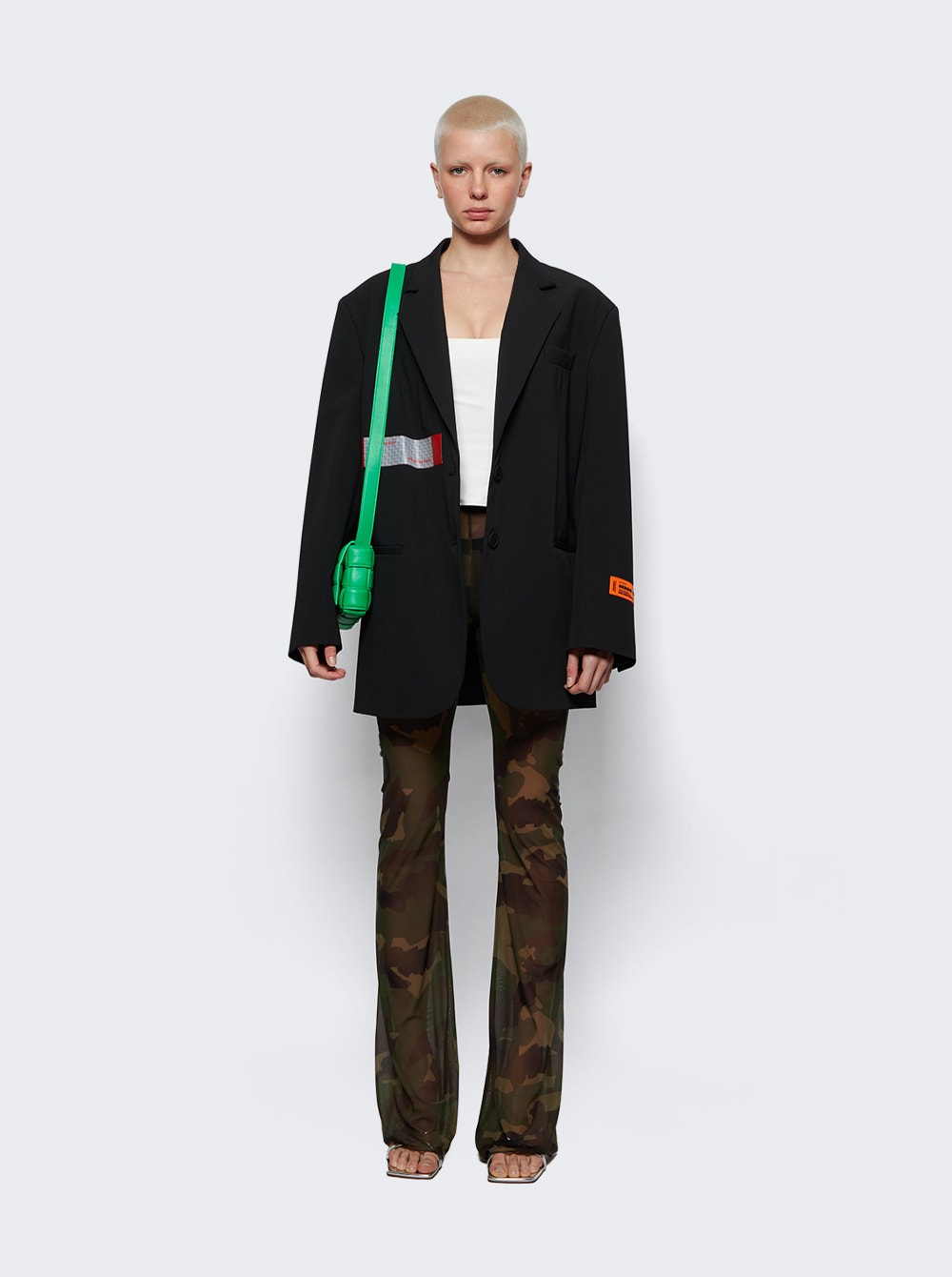 Women | Heron Preston | Logo Tape Tailored Blazer | Black