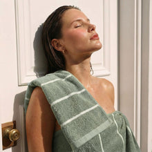 Deia Australian Cotton Towels | Sage/Ecru