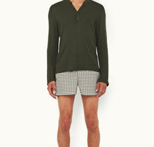 Harrison Cashmere Classic Fit Long-Sleeve Cashmere T-Shirt | Forest Night