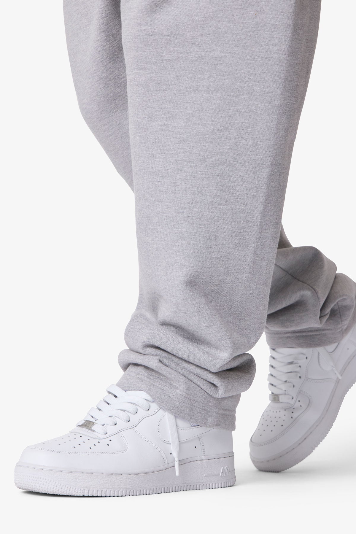 Heavy Basic Relaxed Sweatpants | Marled Grey