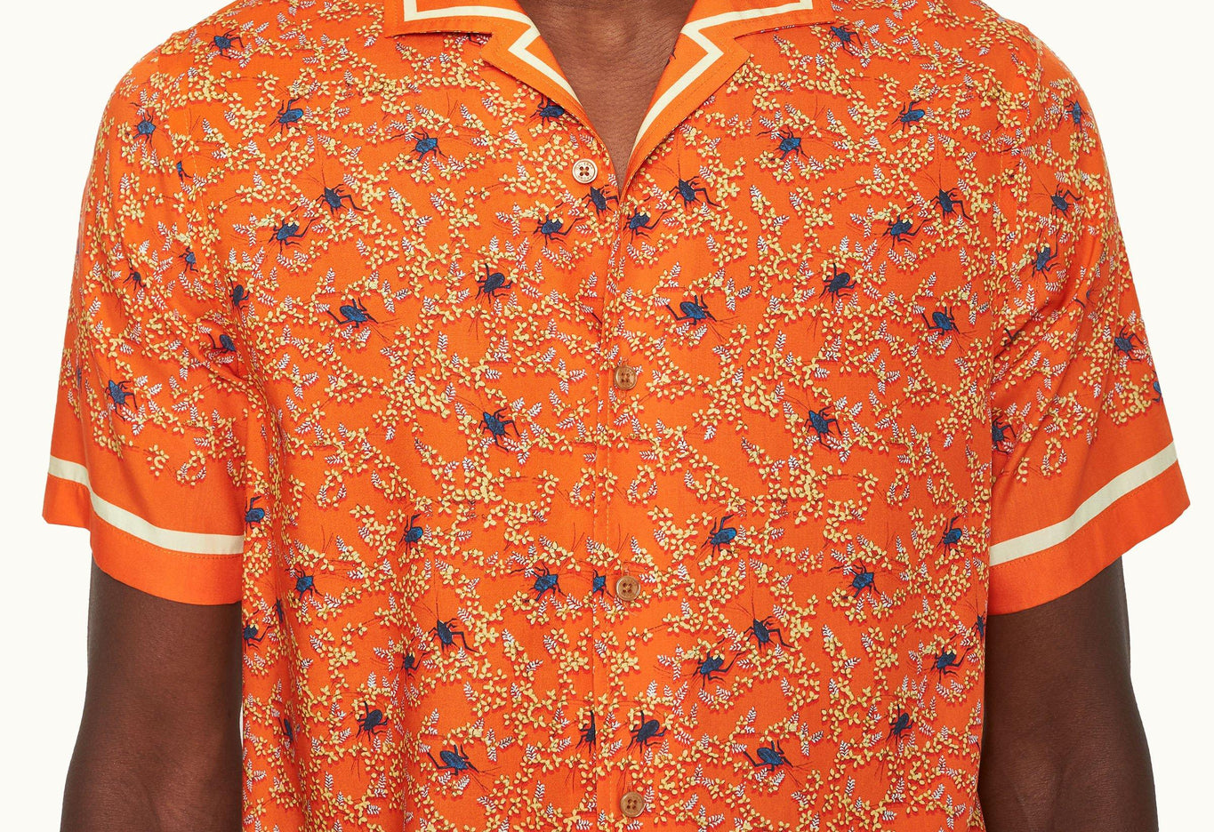 Hibbert Wonder Full Print Classic Fit Capri Collar Shirt | Havana Sun