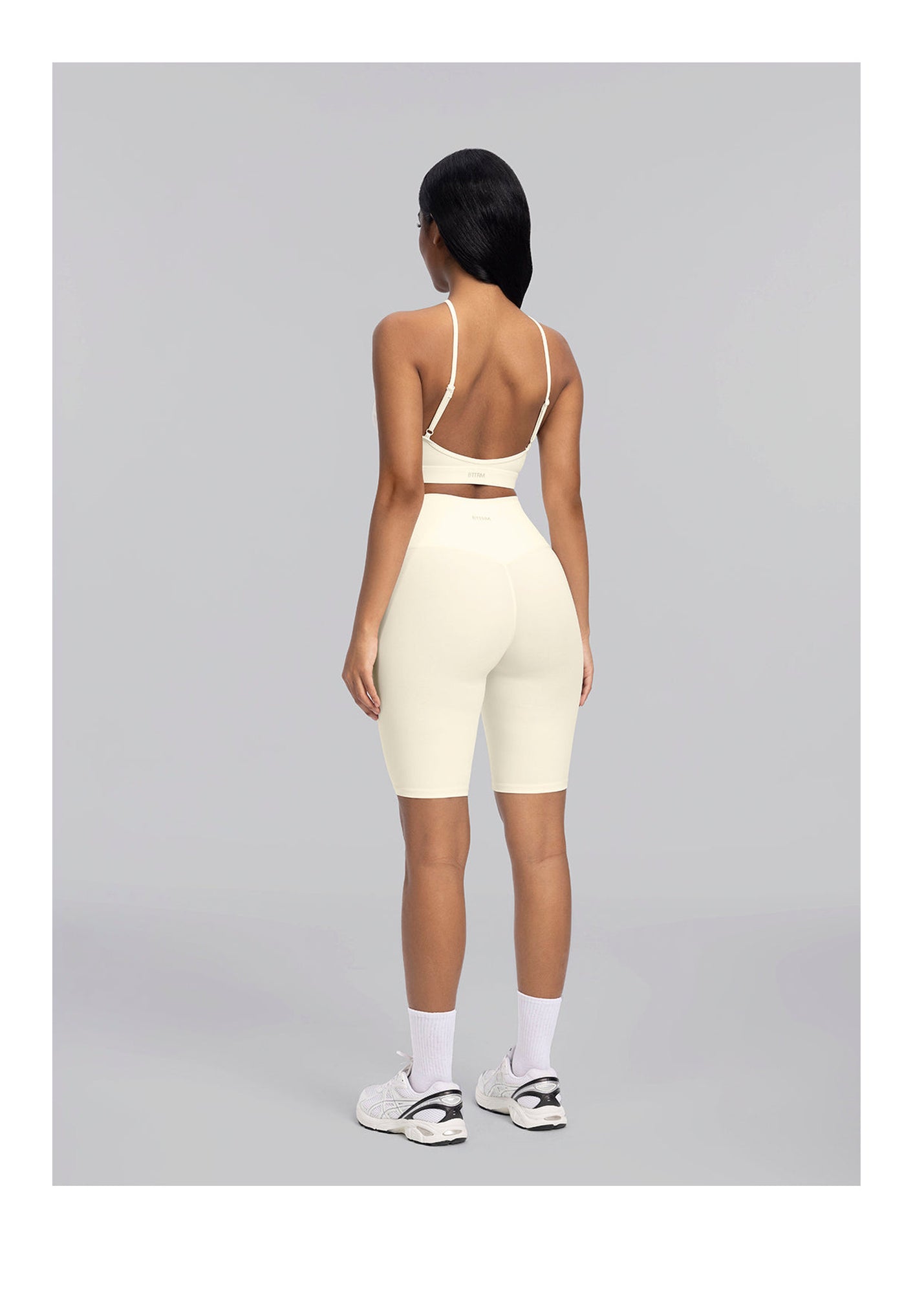 High-Waisted Bike Shorts | Creamy Vanilla