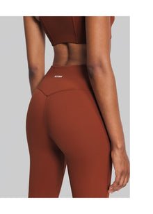 High-Waisted Impact Mesh Leggings | Rust Brown
