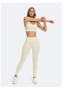High-Waisted ⅞ Leggings | Butter Yellow