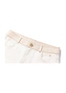 High-waisted Flared Jeans | White