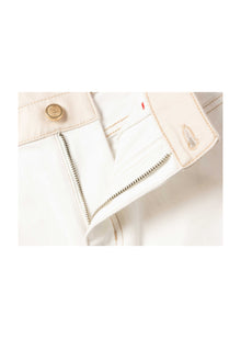 High-waisted Flared Jeans | White