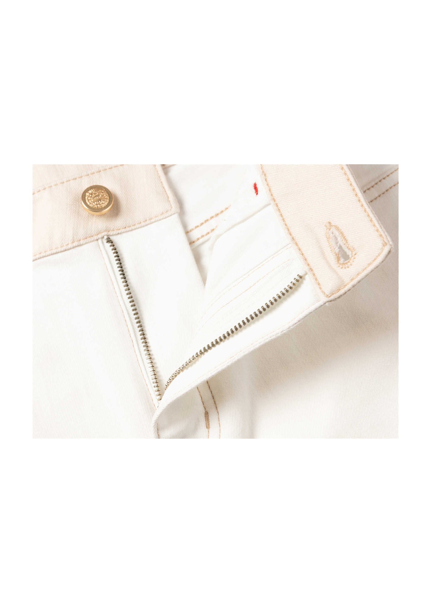 High-waisted Flared Jeans | White
