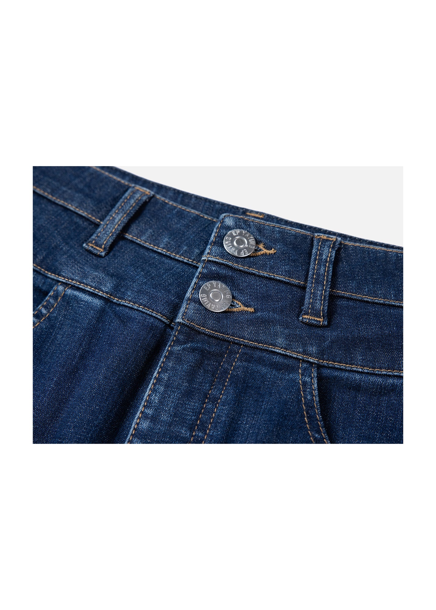 High-waisted Springy Pants | Blue