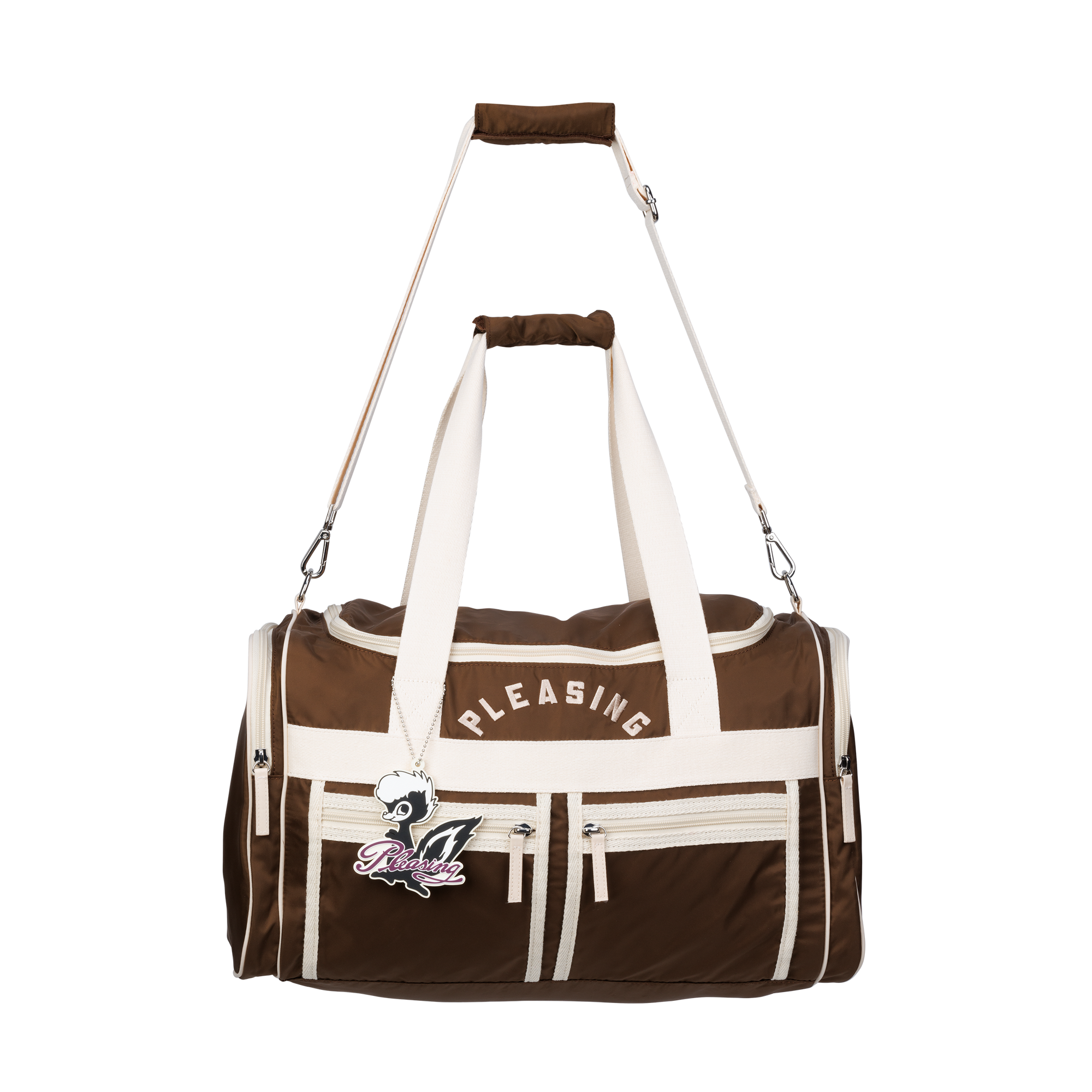 The Pleasing Pocketed Sports Bag | Brown