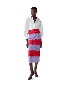 Pencil Skirt | Herrera Red Mul