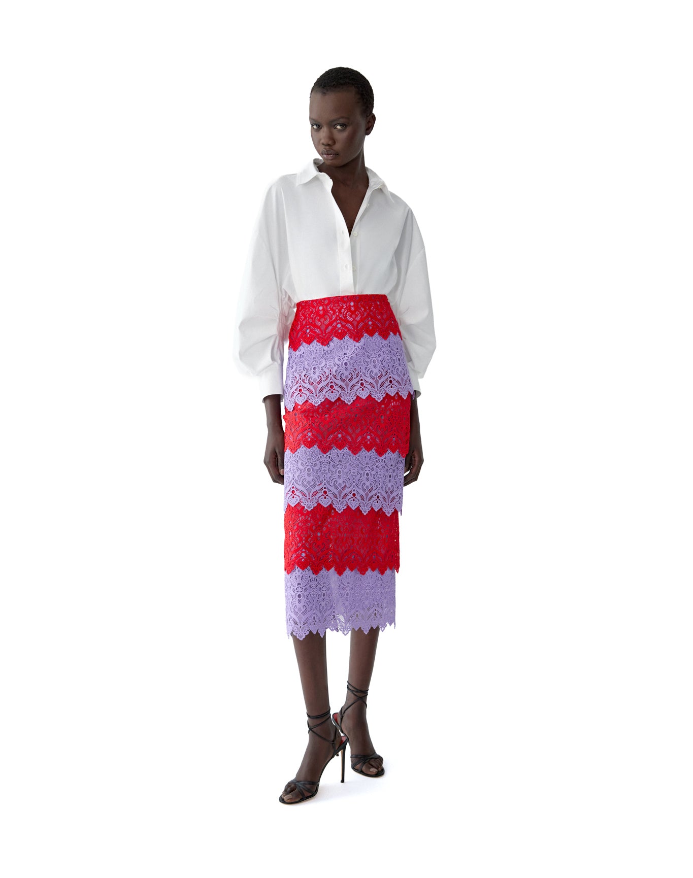 Pencil Skirt | Herrera Red Mul