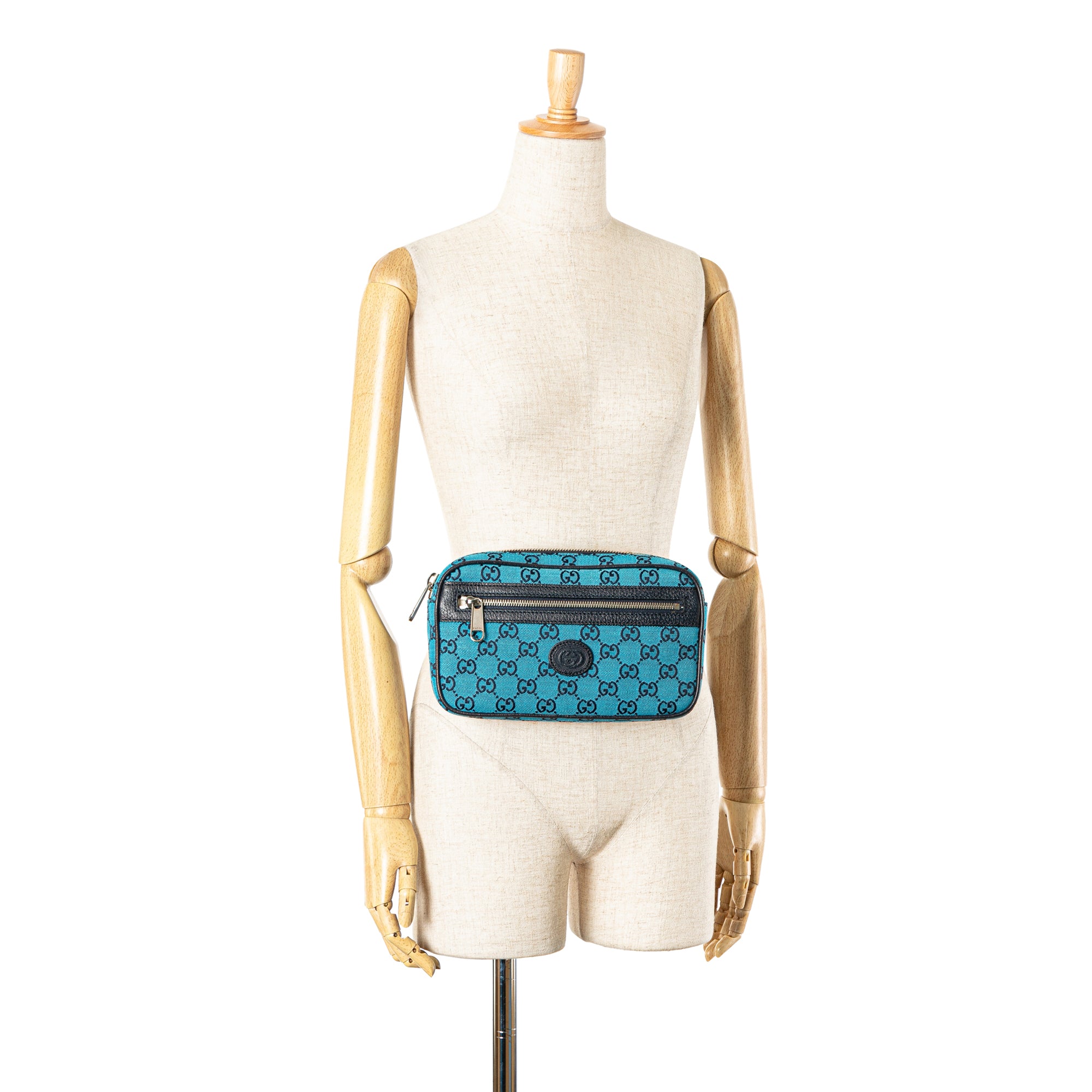 Gucci | Pre-Owned GG Canvas Belt Bag | Blue