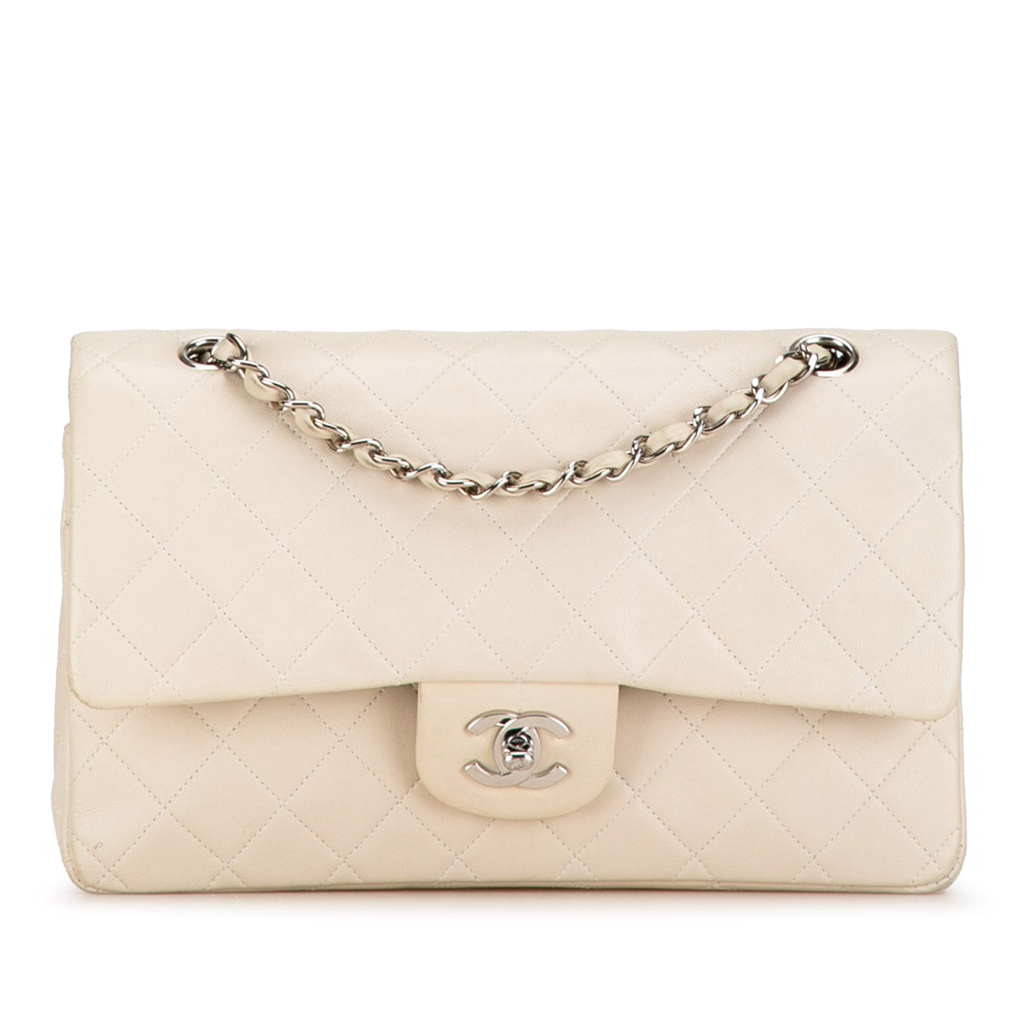 Chanel | Pre-Owned Medium Classic Lambskin Double Flap | Brown
