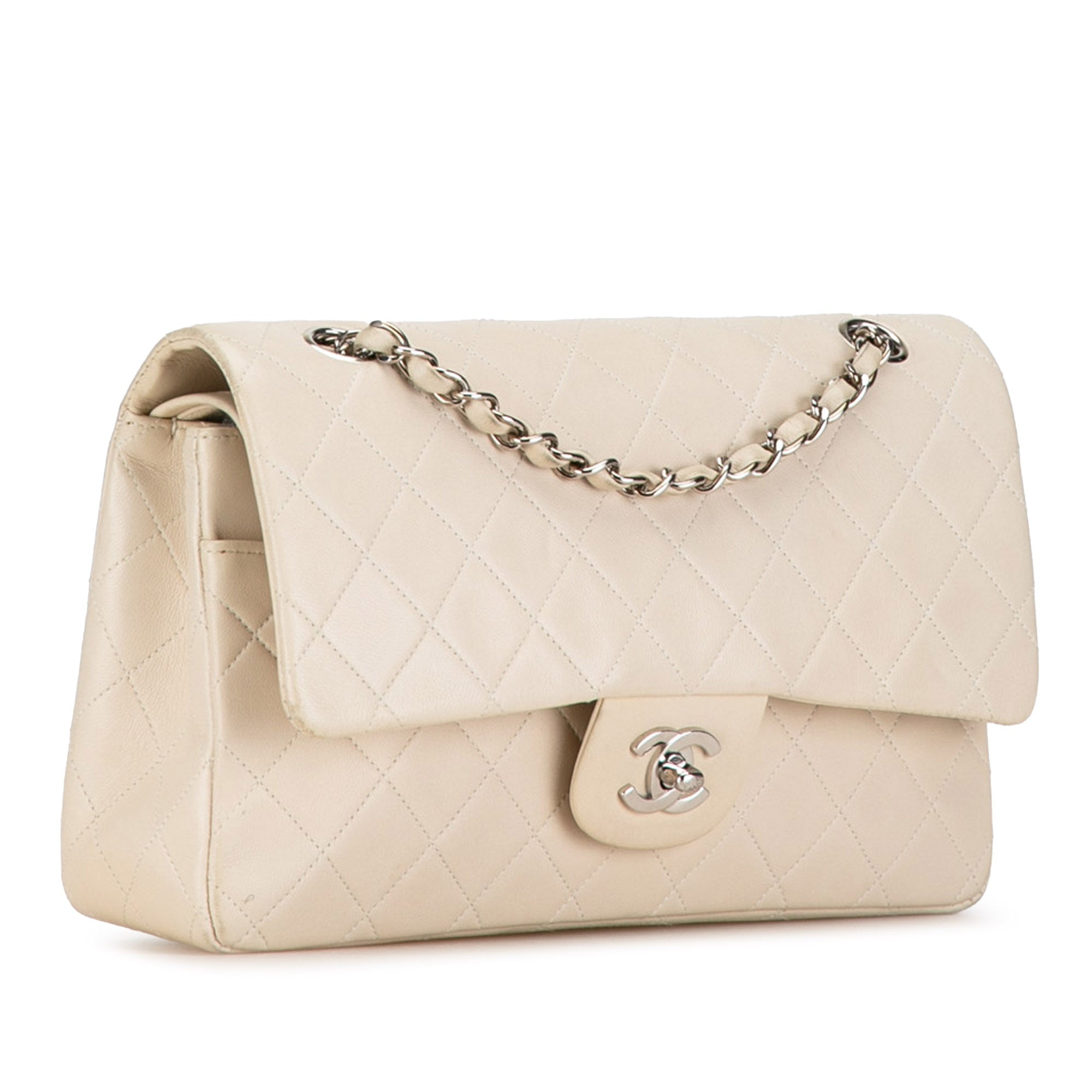 Chanel | Pre-Owned Medium Classic Lambskin Double Flap | Brown