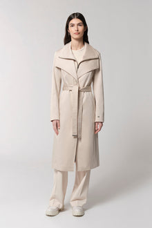 Ilana Slim-Fit Trench With Bib Collar | Mist